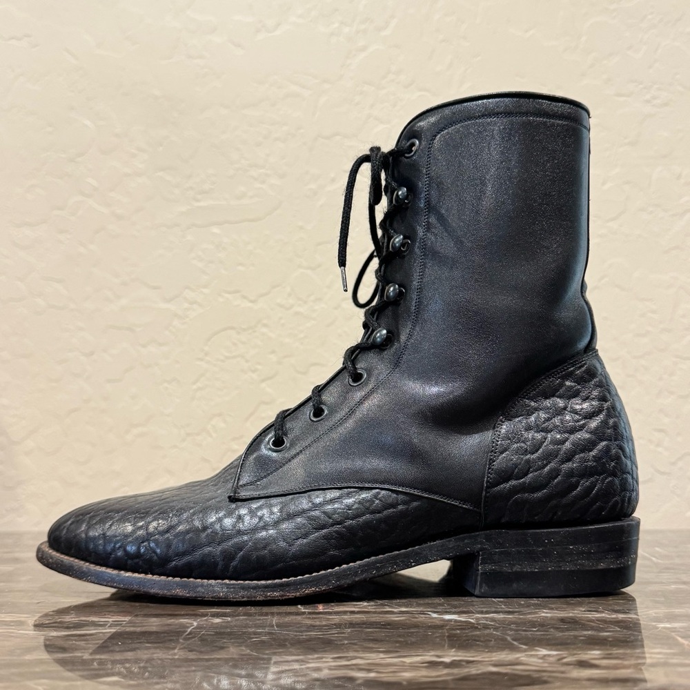 Cristobal Romero Embossed Leather Roper Boots